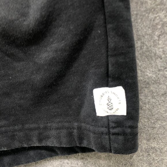 Chubbies Sweat Shorts Mens M Black 6'' Drawstring Lounge - Picture 3 of 8